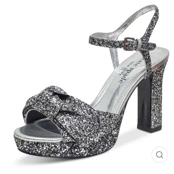 Kate Spade ♠️ MIYA WOMENS GLITTERLEATHER HEELS Size 5.5 - Picture 1 of 8